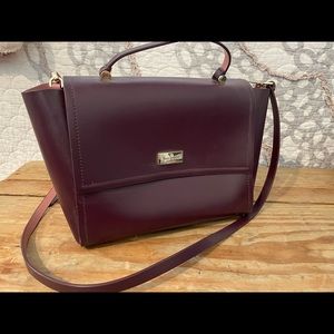 Wine colored Kate Spade purse